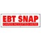 Signmission EBT SNAP CARDS BANNER SIGN electronic benefits transfer food stamps B-72 Ebt Snap Cards - alternate 1